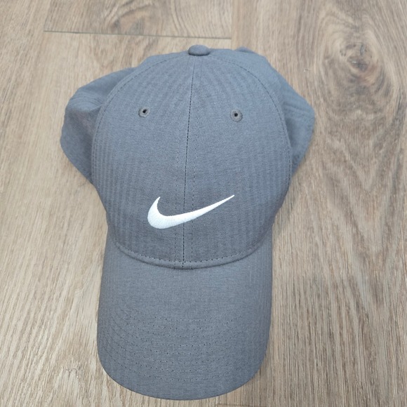 Nike Other - Nike Golf Cap Grey Swoosh Baseball Hat Adult Adjustable
